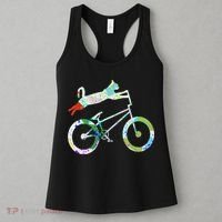 Cat On Bmx Bike Kitten Lover Bike Cycling Bicycle Gift Women's Tank Top thumb 3