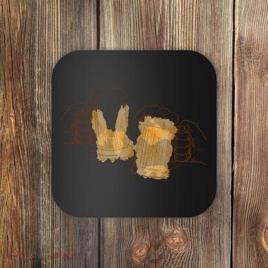 Cheers Oktoberfest Beer Hands Coaster