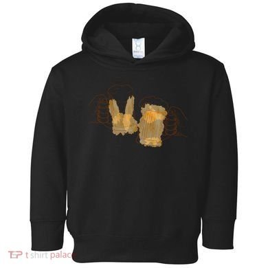 Cheers Oktoberfest Beer Hands Toddler Hoodie