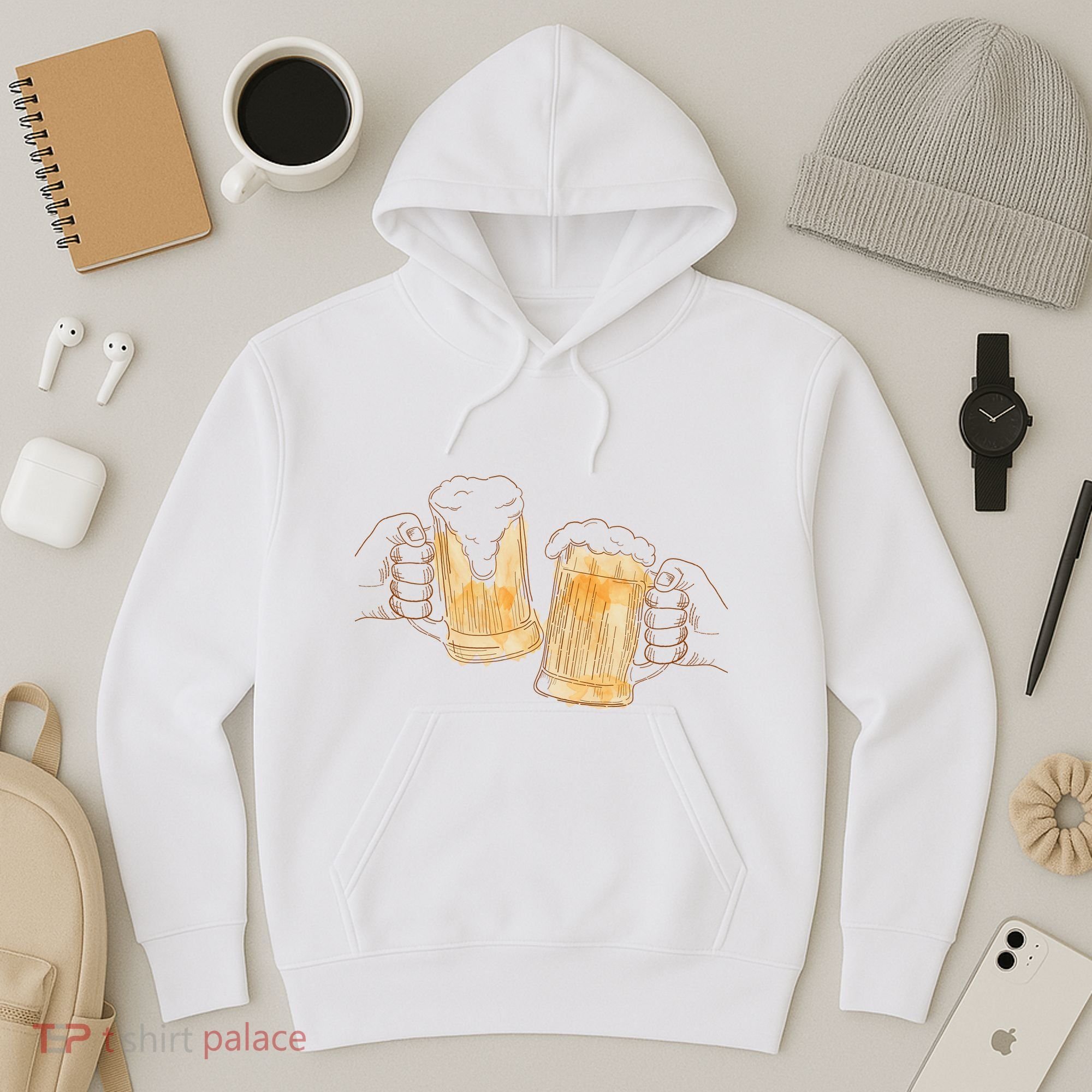 Cheers Oktoberfest Beer Hands Hoodie