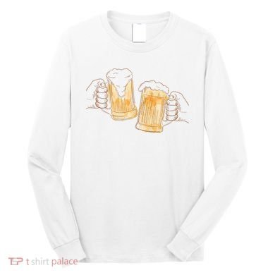 Cheers Oktoberfest Beer Hands Long Sleeve Shirt