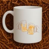 Cheers Oktoberfest Beer Hands Coffee Mug thumb 2