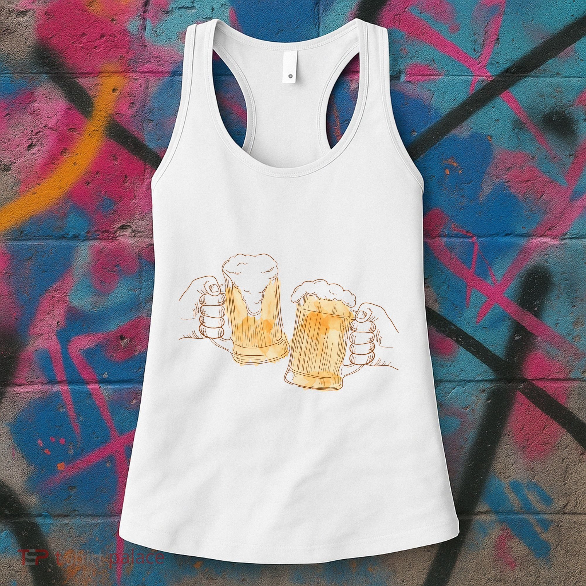 Cheers Oktoberfest Beer Hands Women's Tank Top