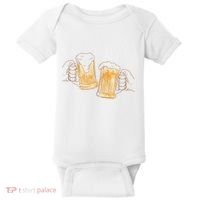 Cheers Oktoberfest Beer Hands Baby Bodysuit thumb 0