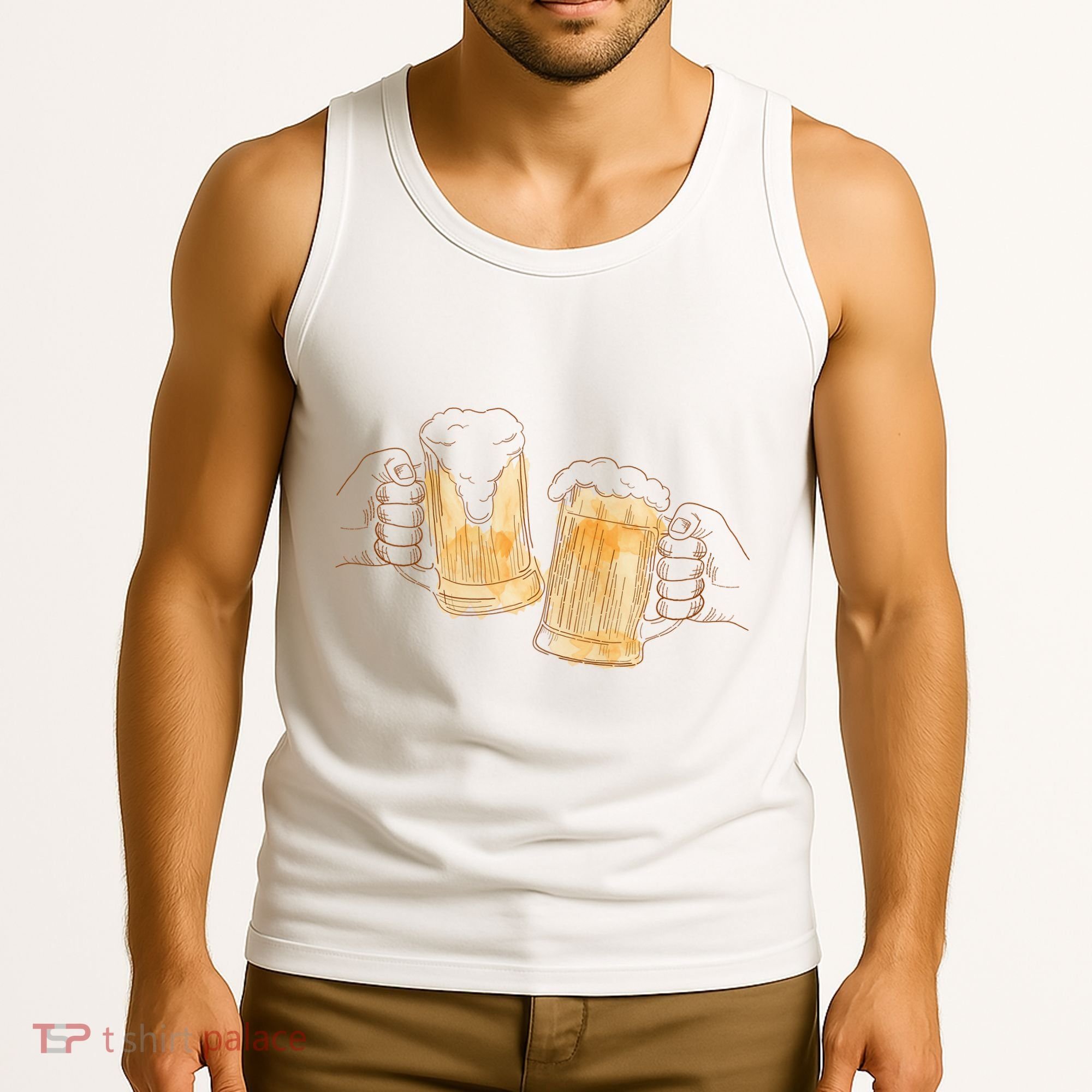 Cheers Oktoberfest Beer Hands Tank Top