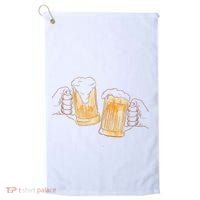 Cheers Oktoberfest Beer Hands Golf Towel thumb 0