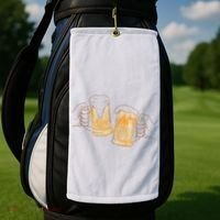 Cheers Oktoberfest Beer Hands Golf Towel thumb 2