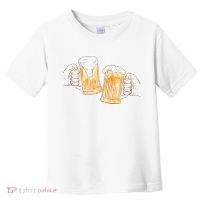 Cheers Oktoberfest Beer Hands Toddler T-Shirt
