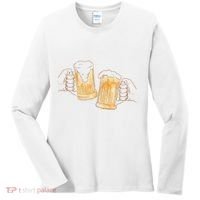 Cheers Oktoberfest Beer Hands Women's Long Sleeve Shirt thumb 0