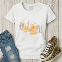 Cheers Oktoberfest Beer Hands Women's T-Shirt thumb 3