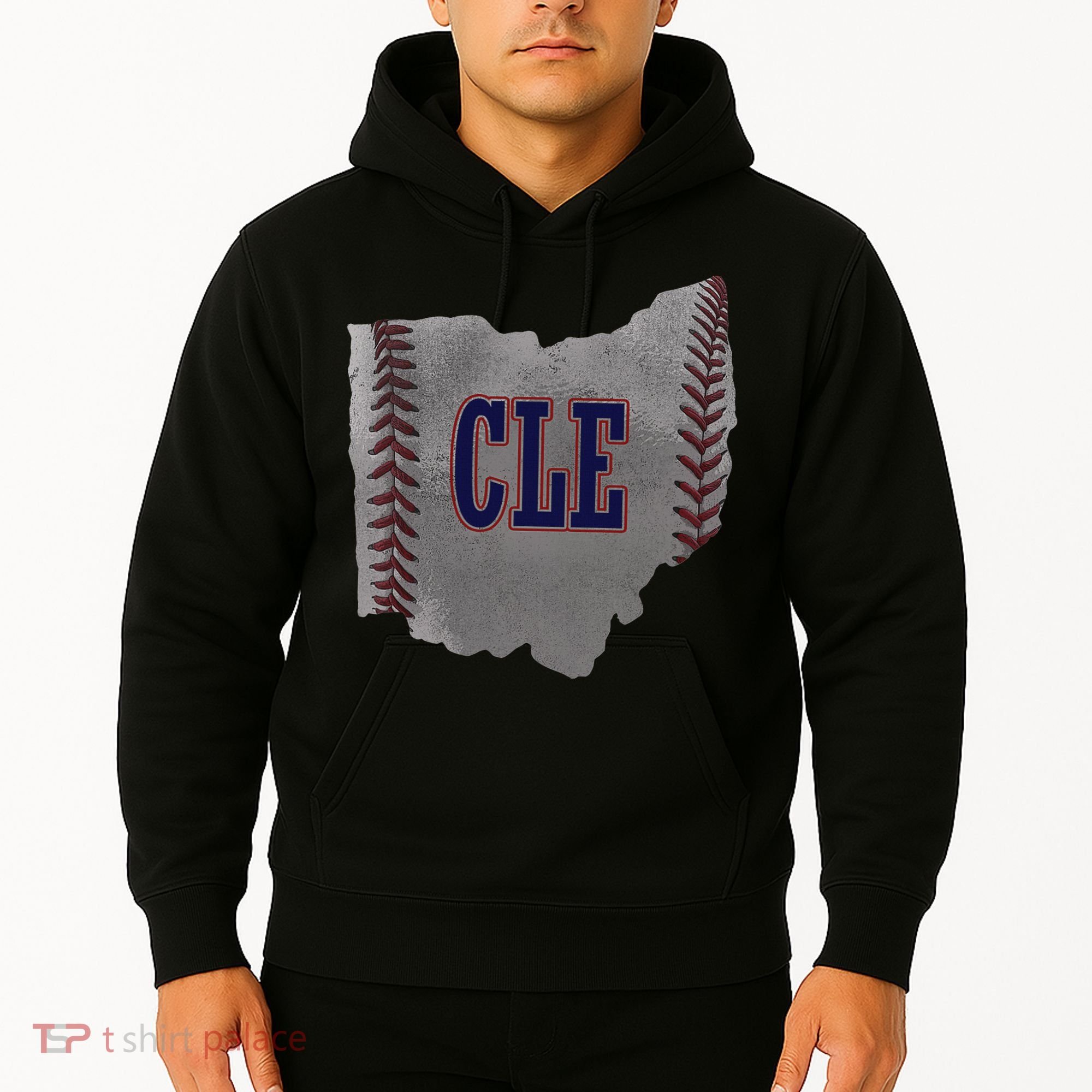 Cleveland Ohio Baseball Distressed With Co Hoodie