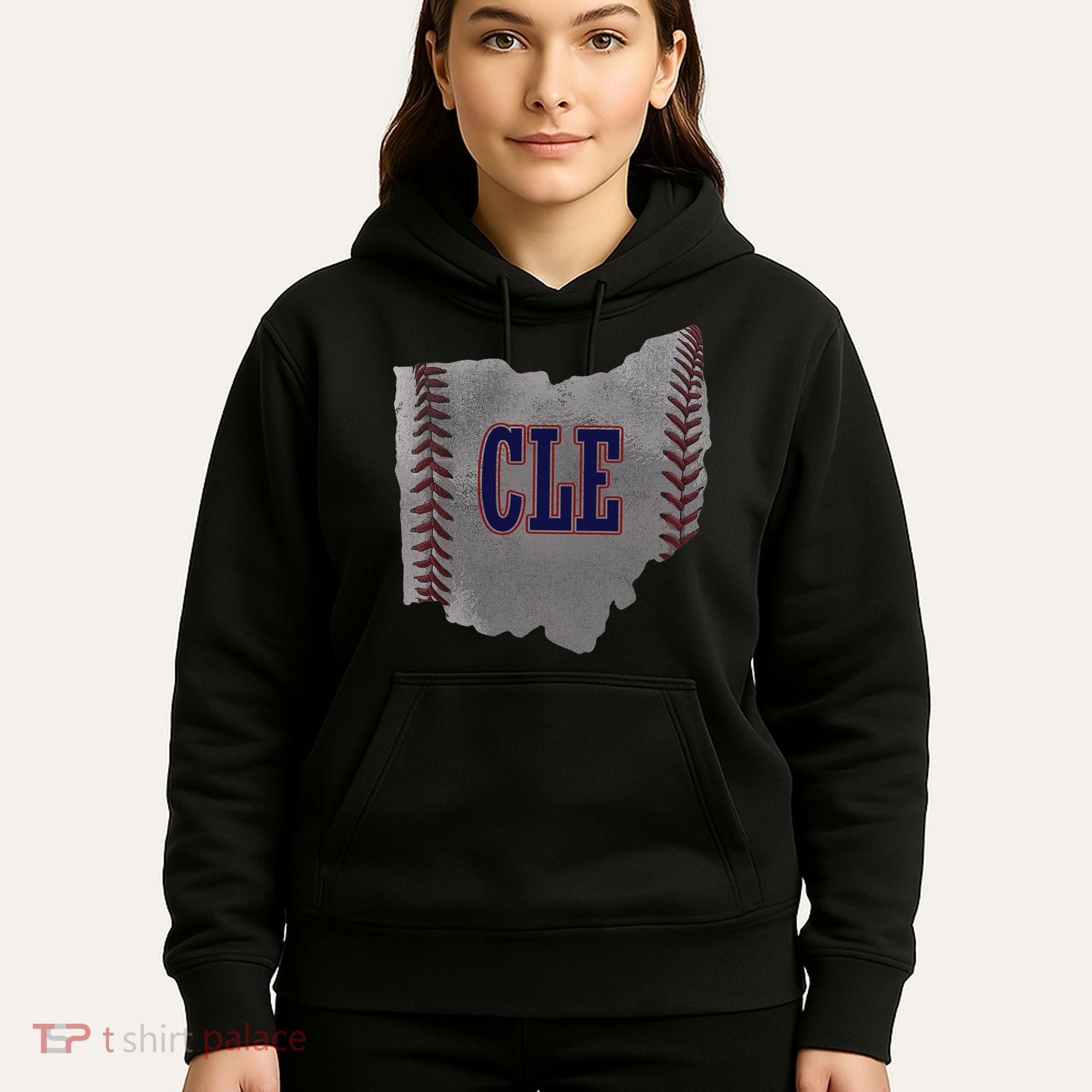 Cleveland Ohio Baseball Distressed With Co Hoodie