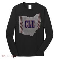 Cleveland Ohio Baseball Distressed With Co Long Sleeve Shirt thumb 0