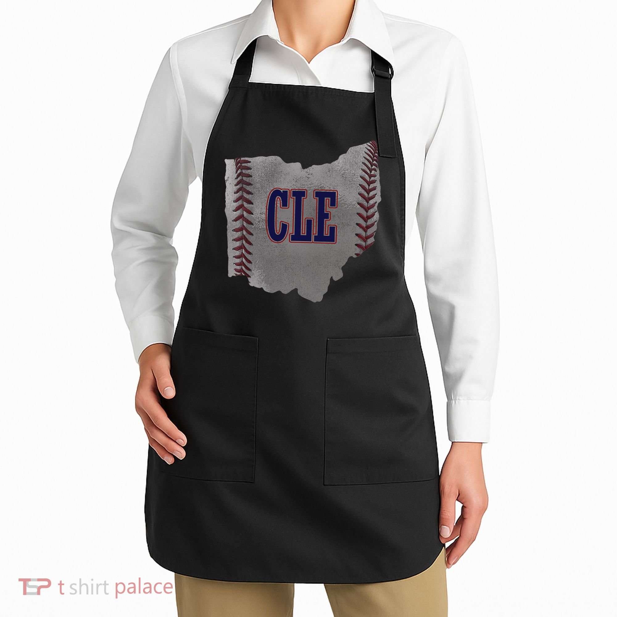 Cleveland Ohio Baseball Distressed With Co Apron