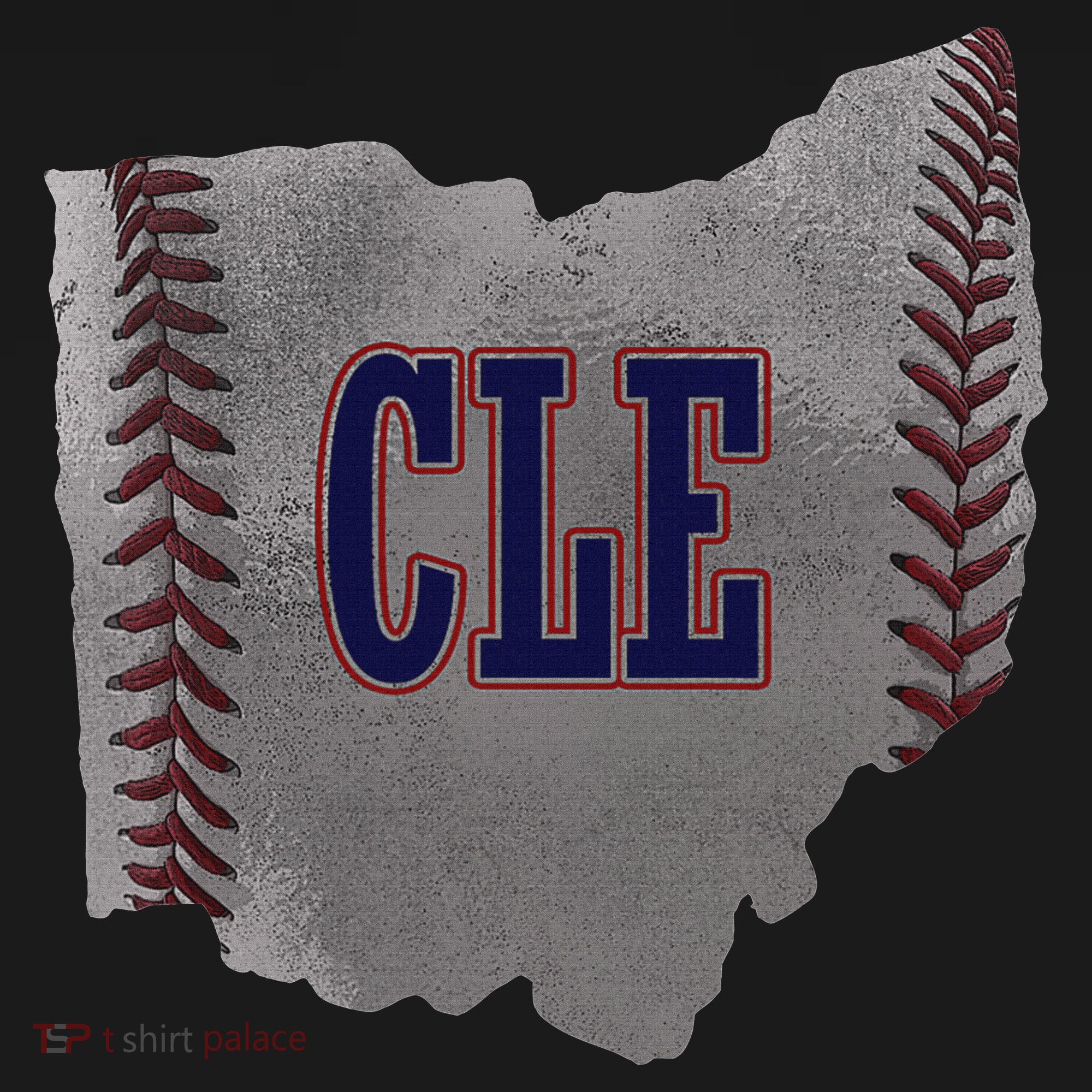 Cleveland Ohio Baseball Distressed With Co Apron