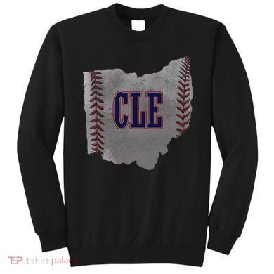 Cleveland Ohio Baseball Distressed With Co Sweatshirt
