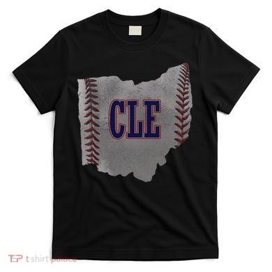 Cleveland Ohio Baseball Distressed With Co T-Shirt