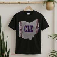 Cleveland Ohio Baseball Distressed With Co T-Shirt thumb 2