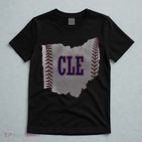 Cleveland Ohio Baseball Distressed With Co T-Shirt thumb 5