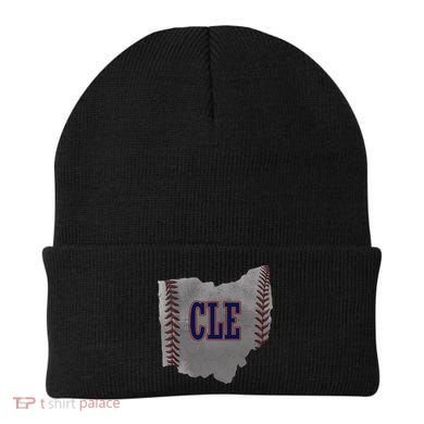 Cleveland Ohio Baseball Distressed With Co Beanie