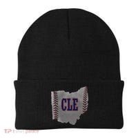 Cleveland Ohio Baseball Distressed With Co Beanie thumb 0