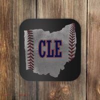 Cleveland Ohio Baseball Distressed With Co Coaster thumb 0