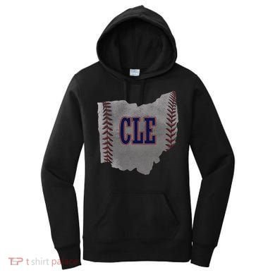 Cleveland Ohio Baseball Distressed With Co Women's Hoodie