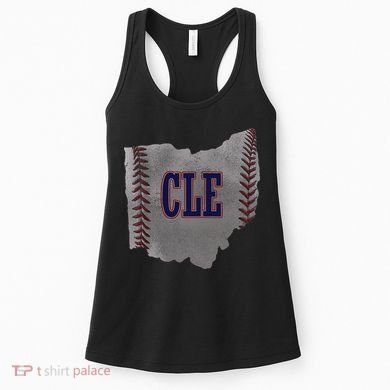 Cleveland Ohio Baseball Distressed With Co Women's Tank Top