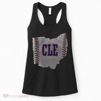Cleveland Ohio Baseball Distressed With Co Women's Tank Top thumb 0