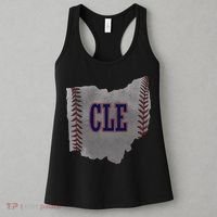 Cleveland Ohio Baseball Distressed With Co Women's Tank Top thumb 3