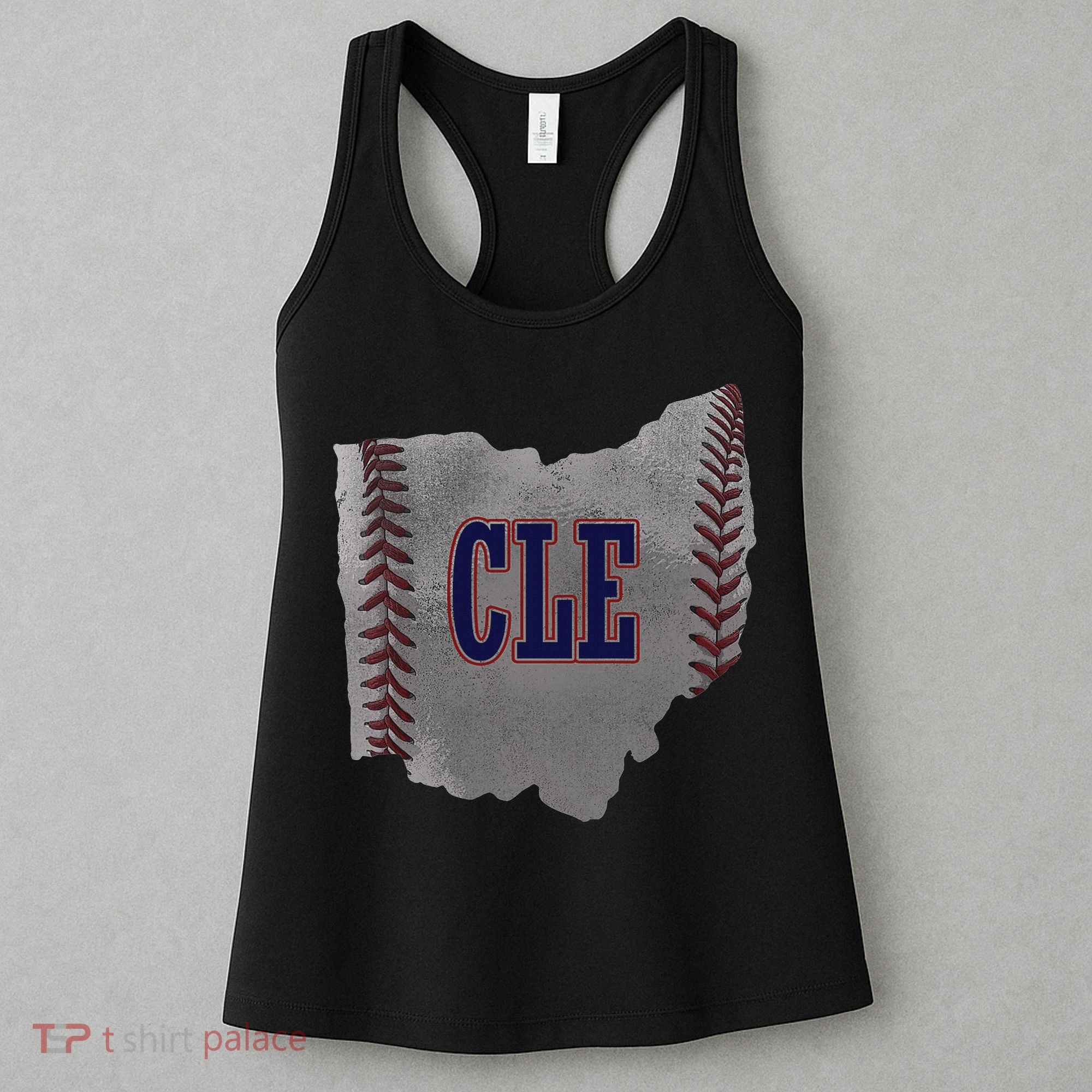 Cleveland Ohio Baseball Distressed With Co Women's Tank Top