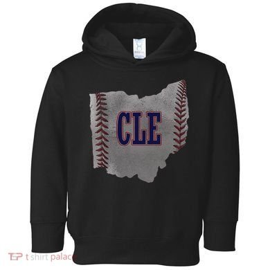 Cleveland Ohio Baseball Distressed With Co Toddler Hoodie