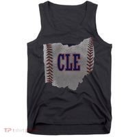 Cleveland Ohio Baseball Distressed With Co Tank Top thumb 0
