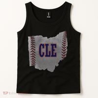 Cleveland Ohio Baseball Distressed With Co Tank Top thumb 2