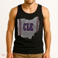 Cleveland Ohio Baseball Distressed With Co Tank Top thumb 3