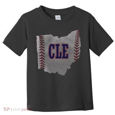 Cleveland Ohio Baseball Distressed With Co Toddler T-Shirt