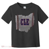 Cleveland Ohio Baseball Distressed With Co Toddler T-Shirt thumb 0