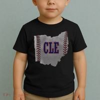 Cleveland Ohio Baseball Distressed With Co Toddler T-Shirt thumb 2