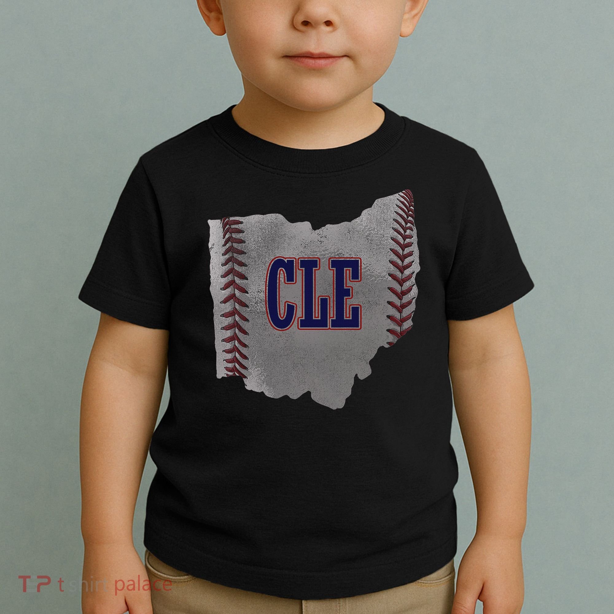 Cleveland Ohio Baseball Distressed With Co Toddler T-Shirt