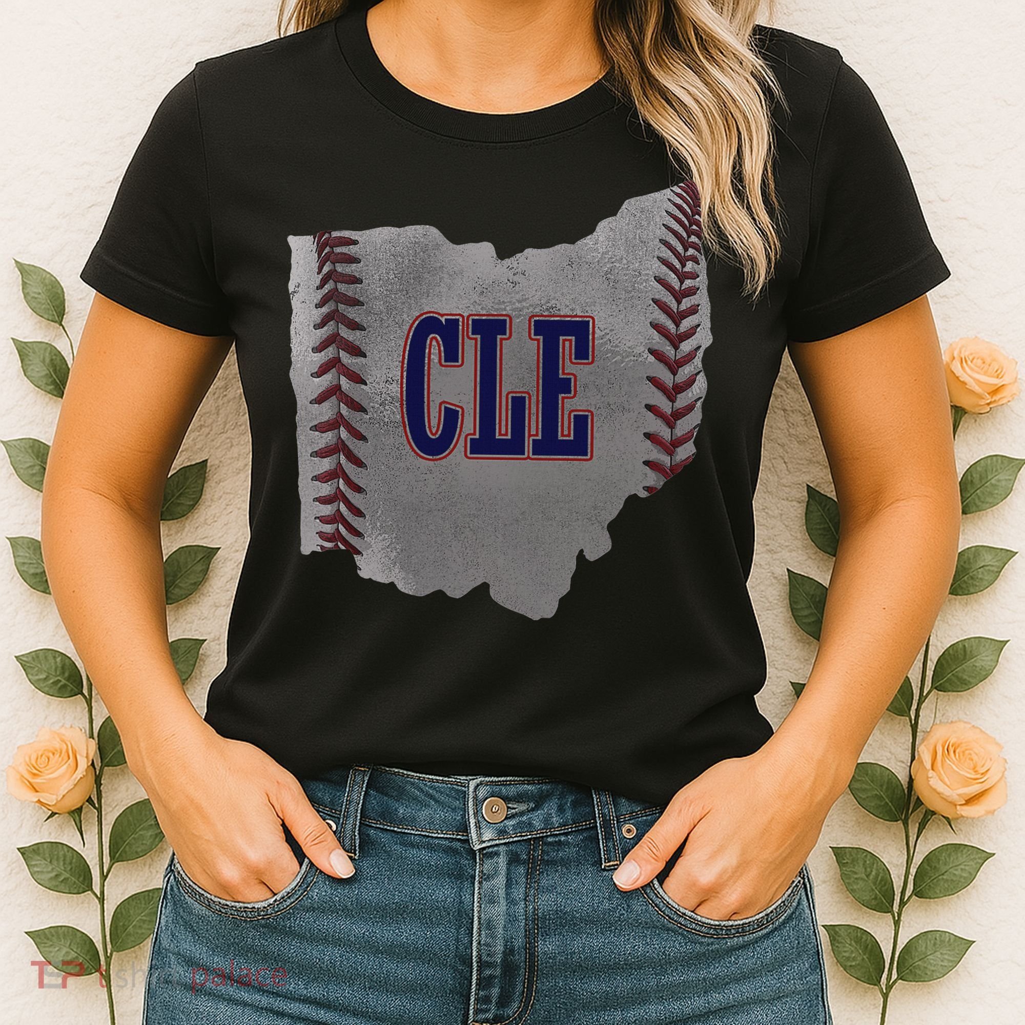 Cleveland Ohio Baseball Distressed With Co Women's T-Shirt