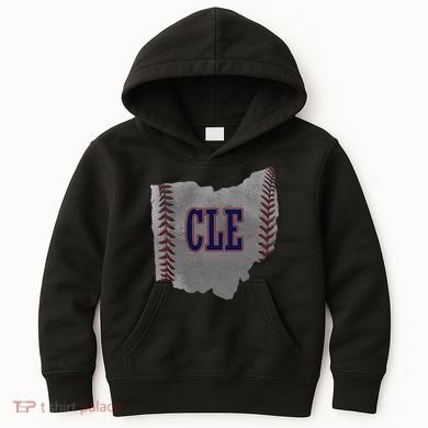 Cleveland Ohio Baseball Distressed With Co Kids Hoodie