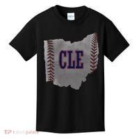 Cleveland Ohio Baseball Distressed With Co Kids T-Shirt thumb 0