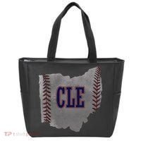 Cleveland Ohio Baseball Distressed With Co Tote Bag thumb 0