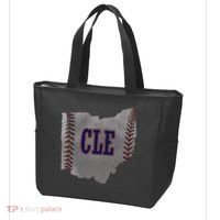 Cleveland Ohio Baseball Distressed With Co Tote Bag thumb 3