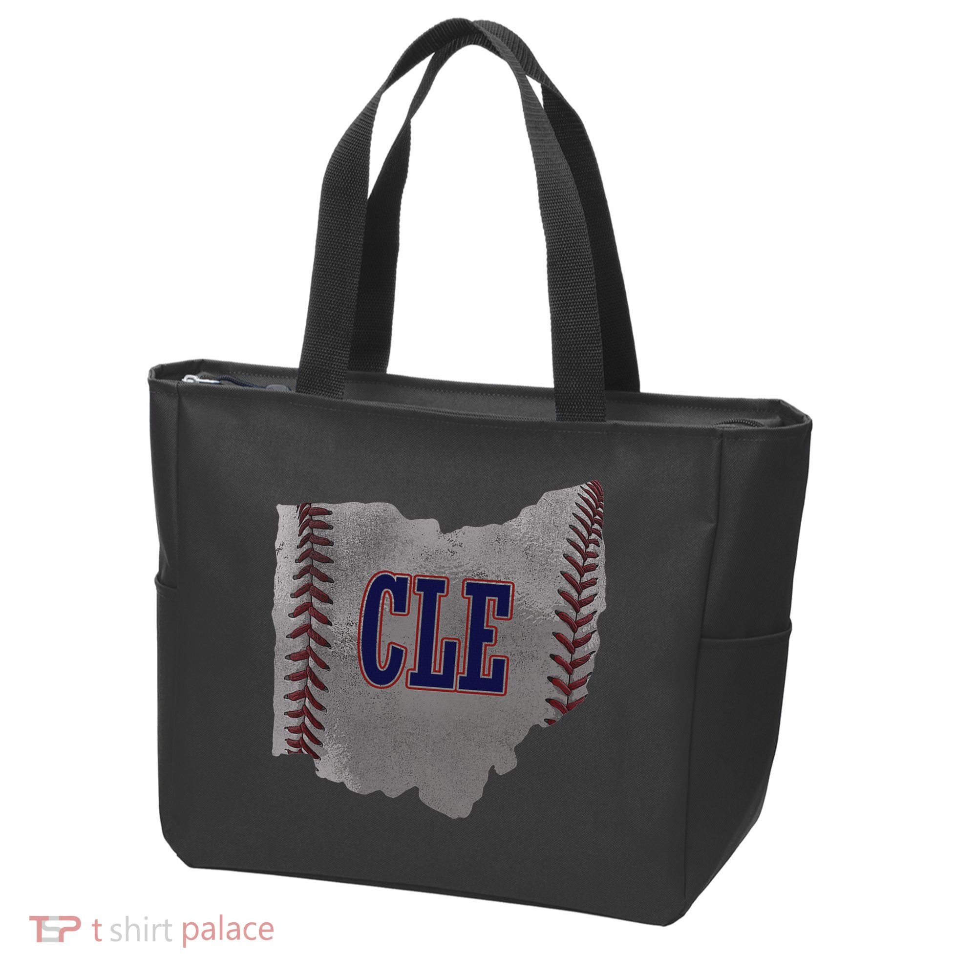 Cleveland Ohio Baseball Distressed With Co Tote Bag