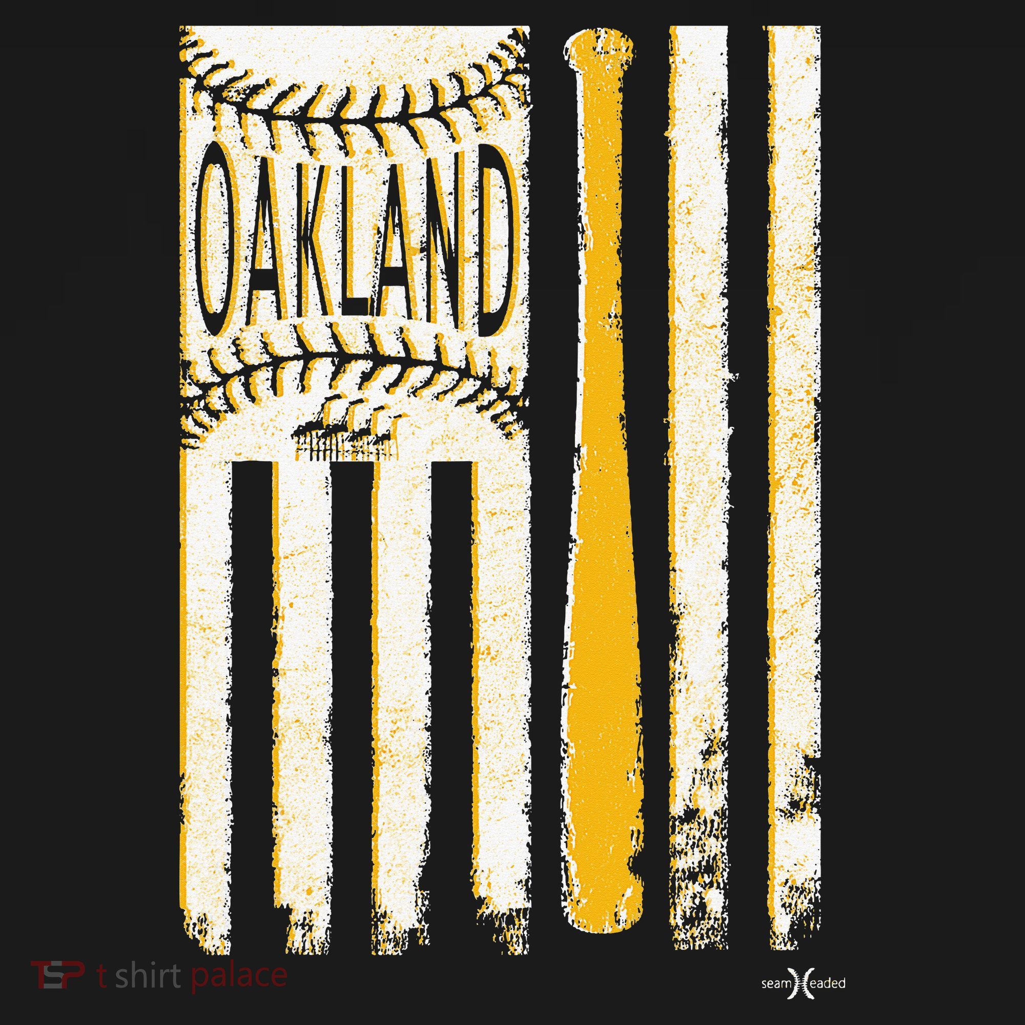 Classic Oakland Baseball Flag Patriotic Baseball Women's Hoodie