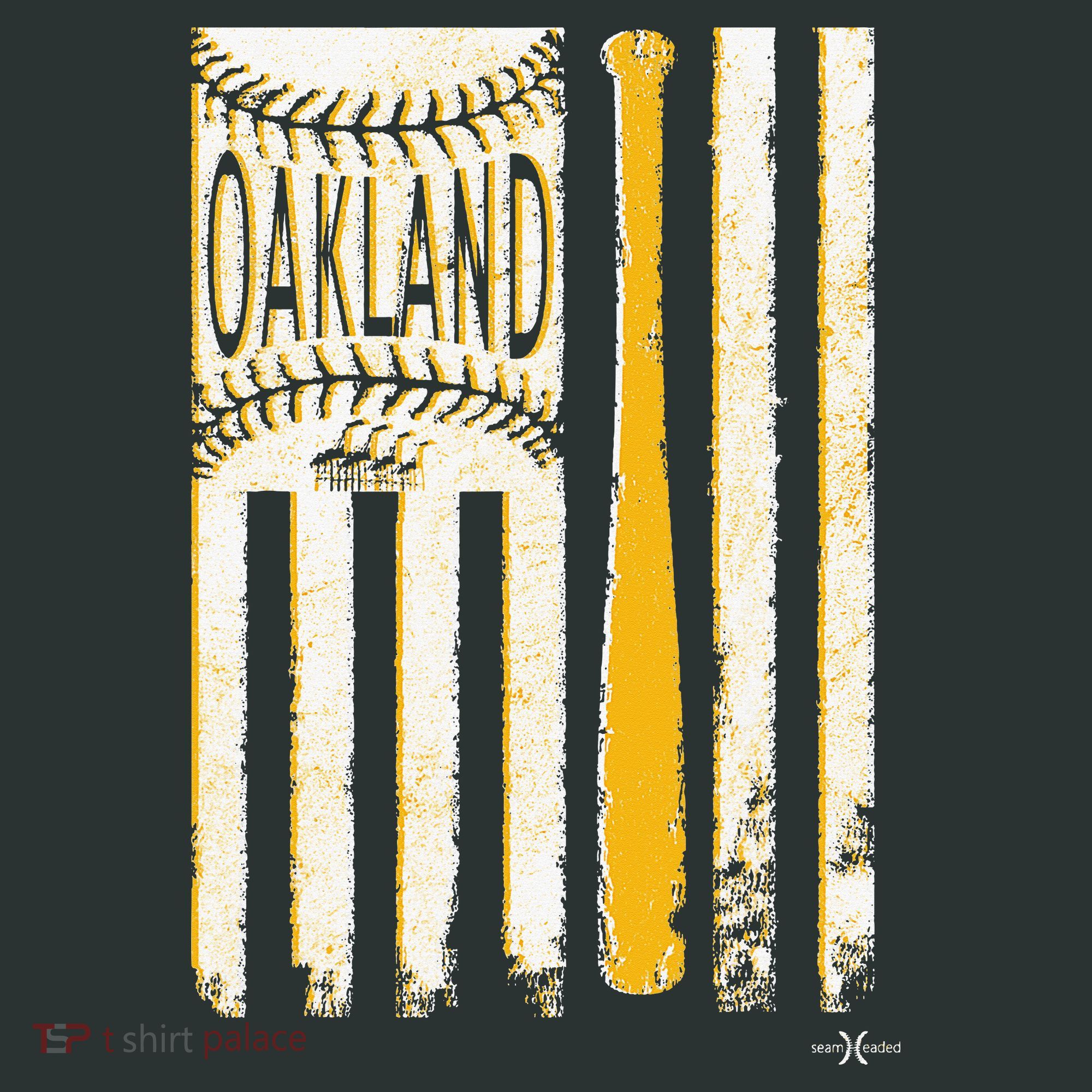 Classic Oakland Baseball Flag Patriotic Baseball Infant Baby Jersey Bodysuit