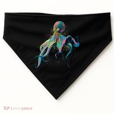 Colorful Octopus USA-Made Doggie Bandana