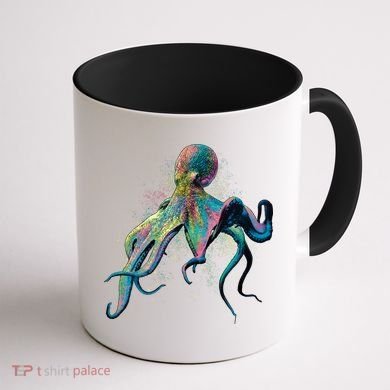 Colorful Octopus Coffee Mug back