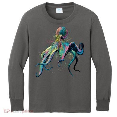 Colorful Octopus Kids Long Sleeve Shirt